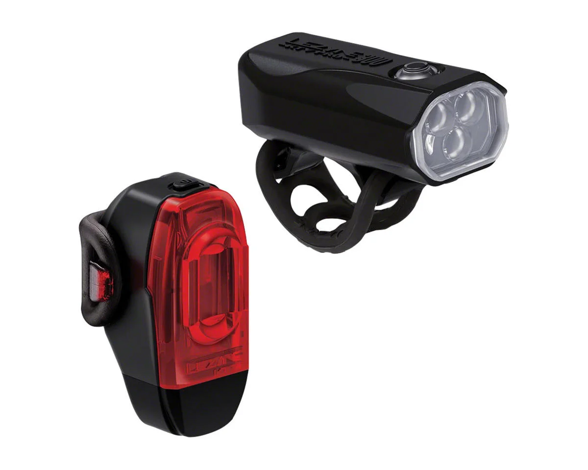 Lezyne KTV Drive Pro 300+/KTV Drive+ Headlight & Taillight Set (Black)